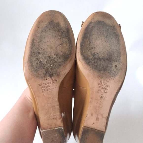 SAKS FIFTH AVENUE Wedge Pumps in Natural Camel Beige - Picture 8 of 9